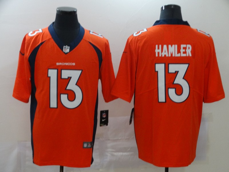 Men Denver Broncos #13 Hamler orange blue Nike Vapor Untouchable Limited Player NFL Jerseys